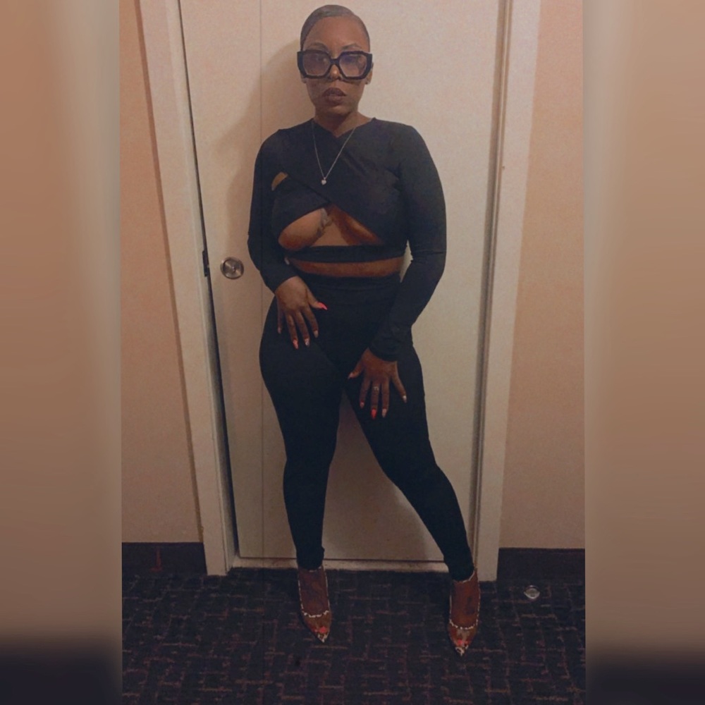 2 piece black outfit